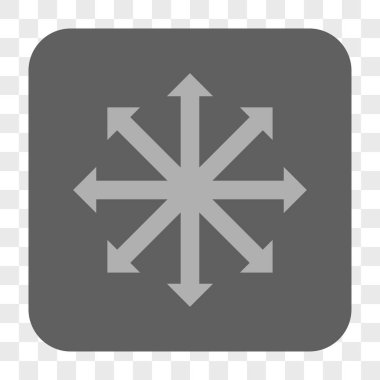 Genişletin okları yuvarlak kare düğme