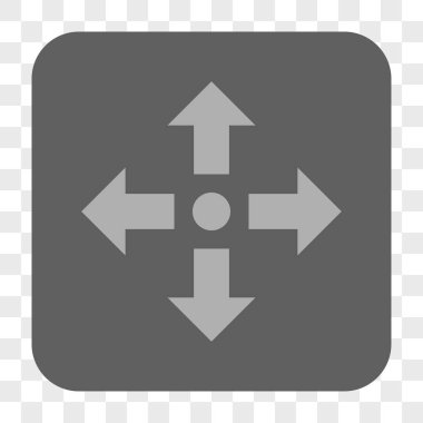 Genişletin okları yuvarlak kare düğme