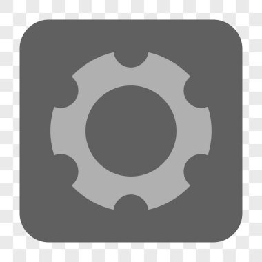 Dişli yuvarlak kare düğme