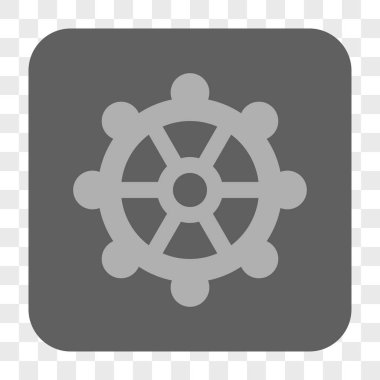 Dişli yuvarlak kare düğme