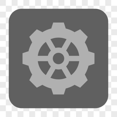 Dişli yuvarlak kare düğme