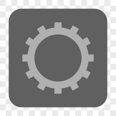 Dişli yuvarlak kare düğme