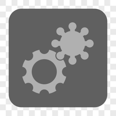 Gears'ı yuvarlak kare düğme