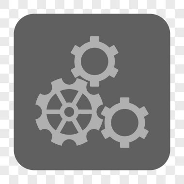 Gears'ı yuvarlak kare düğme