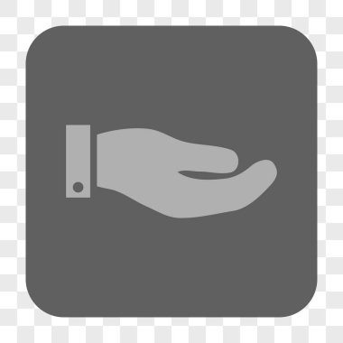 El yuvarlak kare düğme