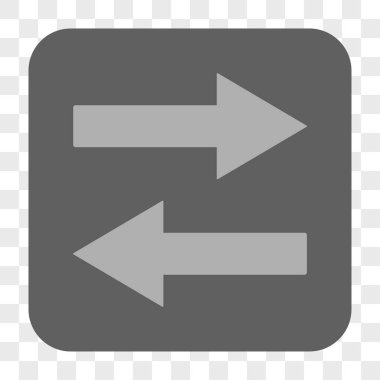 Yatay Çevir okları yuvarlak kare düğme