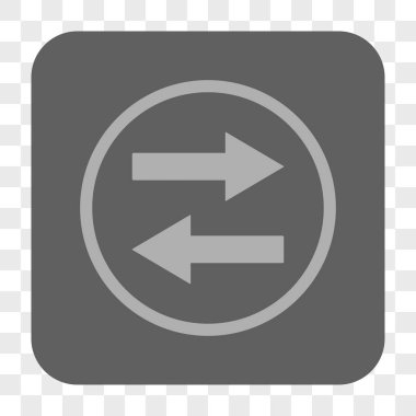 Yatay Çevir okları yuvarlak kare düğme