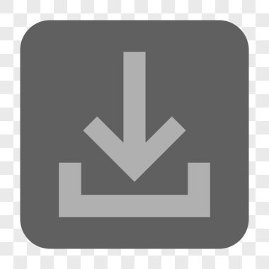 Gelen kutusu yuvarlak kare düğme