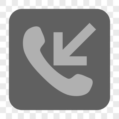 Gelen aramayı yuvarlak kare düğme