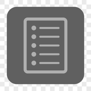 Liste sayfası yuvarlak kare düğme