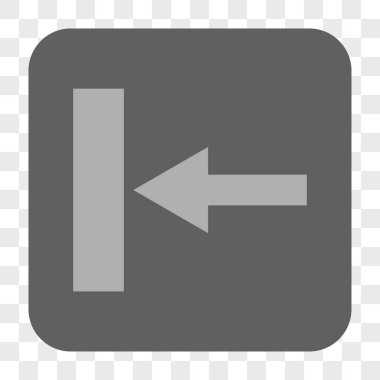 Hareket sol yuvarlak kare düğme