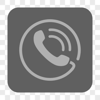 Telefon görüşmesi yuvarlak kare düğme