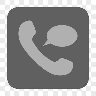 Telefon mesajı yuvarlak kare düğme