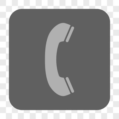 Telefon Alıcı Yuvarlak Kare Düğmesi