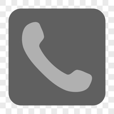 Telefon Alıcı Yuvarlak Kare Düğmesi