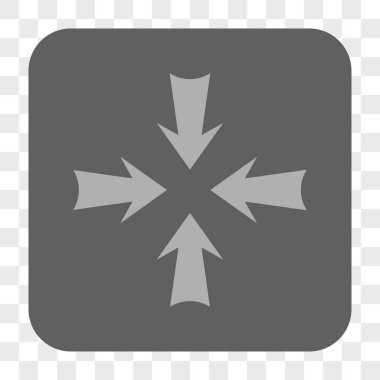 Oklar yuvarlak kare düğme azaltmak