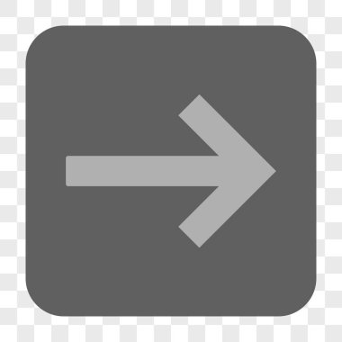 Sağ ok yuvarlak kare düğme