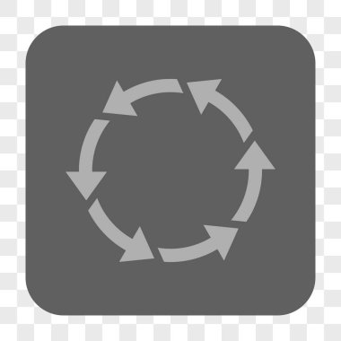 Döndürme Ccw yuvarlak kare düğme