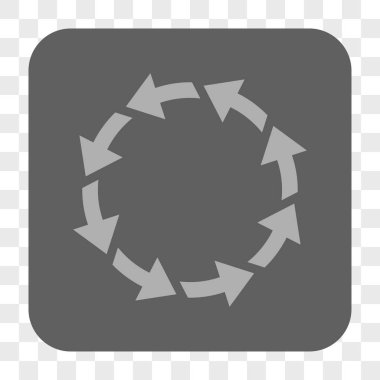 Döndürme Ccw yuvarlak kare düğme