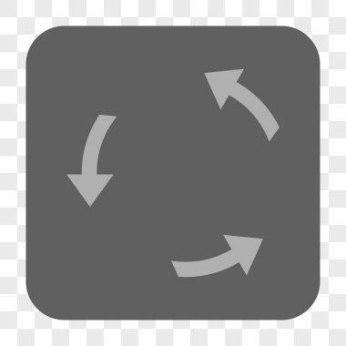 Döndürme Ccw yuvarlak kare düğme