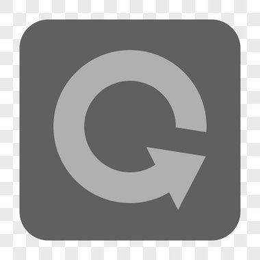 Döndürme Ccw yuvarlak kare düğme