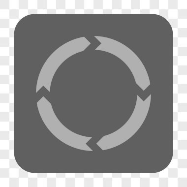 Döndürme yuvarlak kare düğme