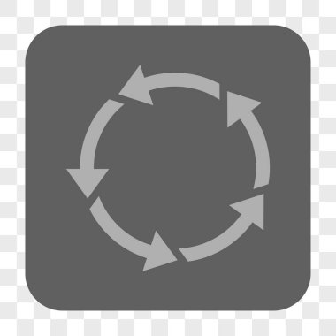 Döndürme yuvarlak kare düğme