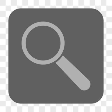 Arama aracı yuvarlak kare düğme