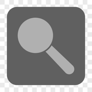 Arama aracı yuvarlak kare düğme