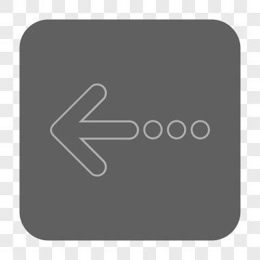 Sol yuvarlak kare düğme göndermek