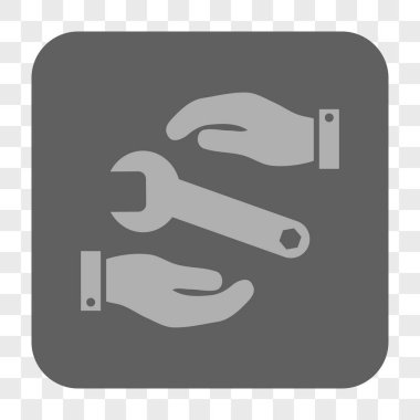 Hizmet yuvarlak kare düğme