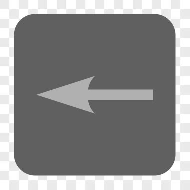 Keskin ok sol yuvarlak kare düğme