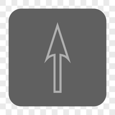 Yuvarlatılmış Kare düğmesini yukarı ok keskin