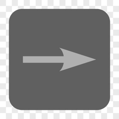 Keskin ok sağ yuvarlak kare düğme