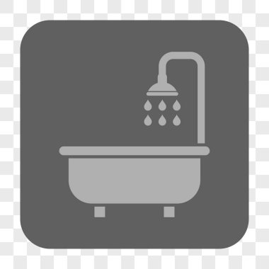 Duş Banyo yuvarlak kare düğme