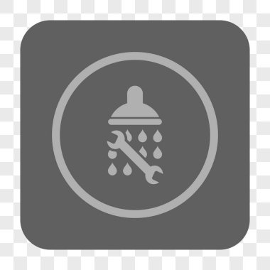 Duş sıhhi tesisat yuvarlak kare düğme