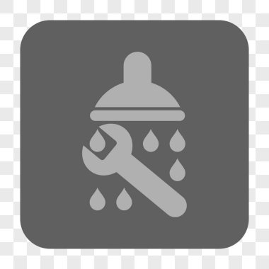 Duş sıhhi tesisat yuvarlak kare düğme