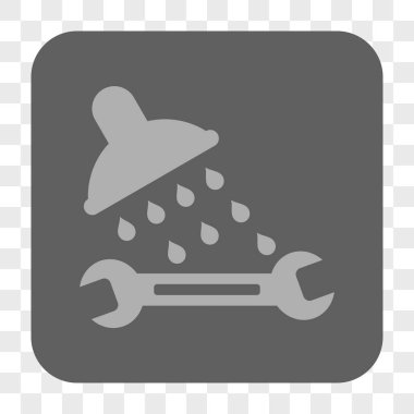 Duş sıhhi tesisat yuvarlak kare düğme