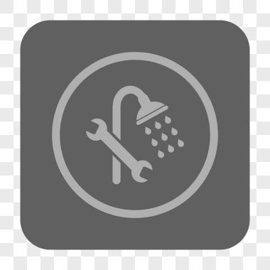 Duş sıhhi tesisat yuvarlak kare düğme