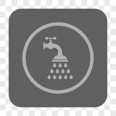 Duş musluk yuvarlak kare düğme