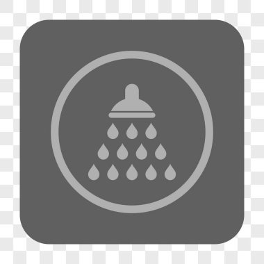 Duş yuvarlak kare düğme