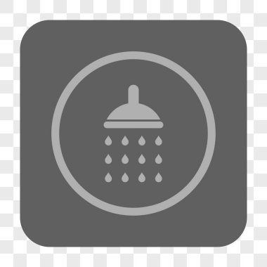 Duş yuvarlak kare düğme