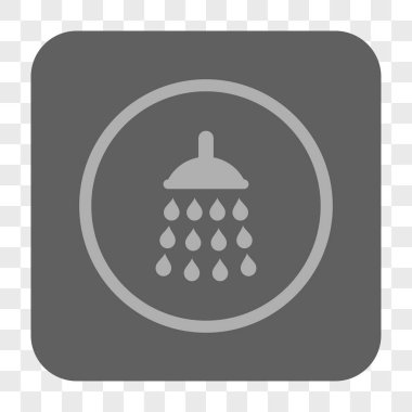 Duş yuvarlak kare düğme