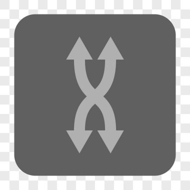 Shuffle okları dikey yuvarlak kare düğme