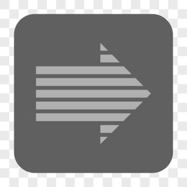 Şerit ok sağ yuvarlak kare düğme