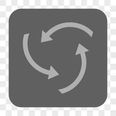 Girdap okları yuvarlak kare düğme