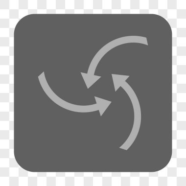 Girdap okları yuvarlak kare düğme