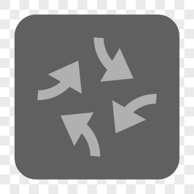 Girdap okları yuvarlak kare düğme