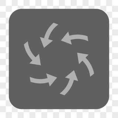 Girdap okları yuvarlak kare düğme