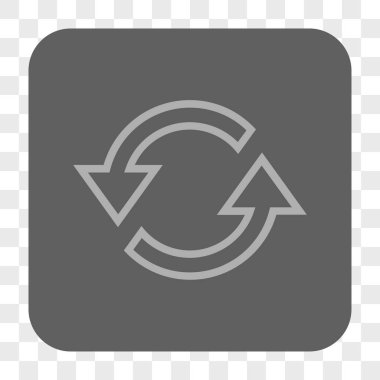 Eşitleme okları yuvarlak kare düğme